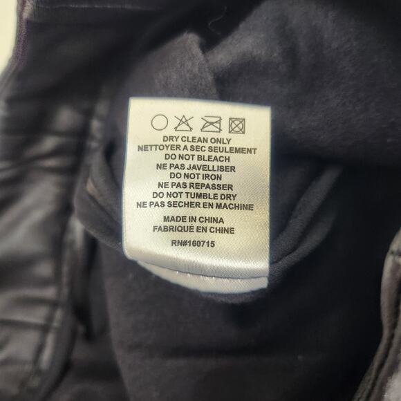 Retrofete Tally Pant in Black Faux Leather Size Medium NWT - Picture 11 of 11